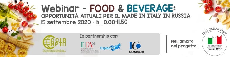 FOOD & BEVERAGE: OPPORTUNITÀ ATTUALI PER IL MADE IN ITALY IN RUSSIA