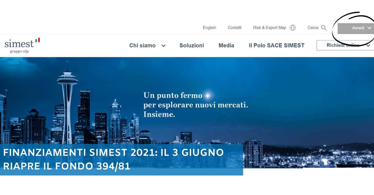 Finanziamenti SIMEST 2021: il 3 giugno riapre il Fondo 394/81