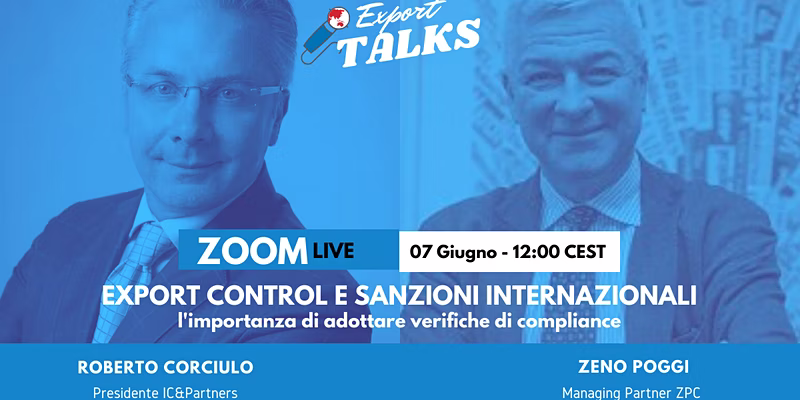 Export Talks - Export Control e Sanzioni Internazionali